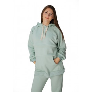 Утеплений спортивний костюм для вагітних і годуючих мам з секретом для годування Оливковий